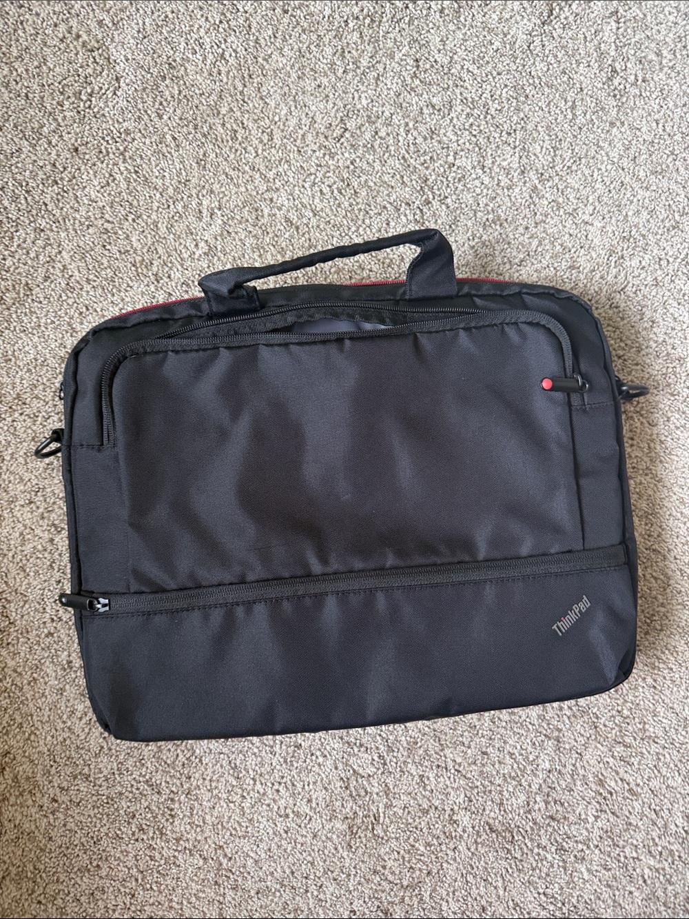 Lenovo ThinkPad Black Laptop Briefcase Bag with Red Accent